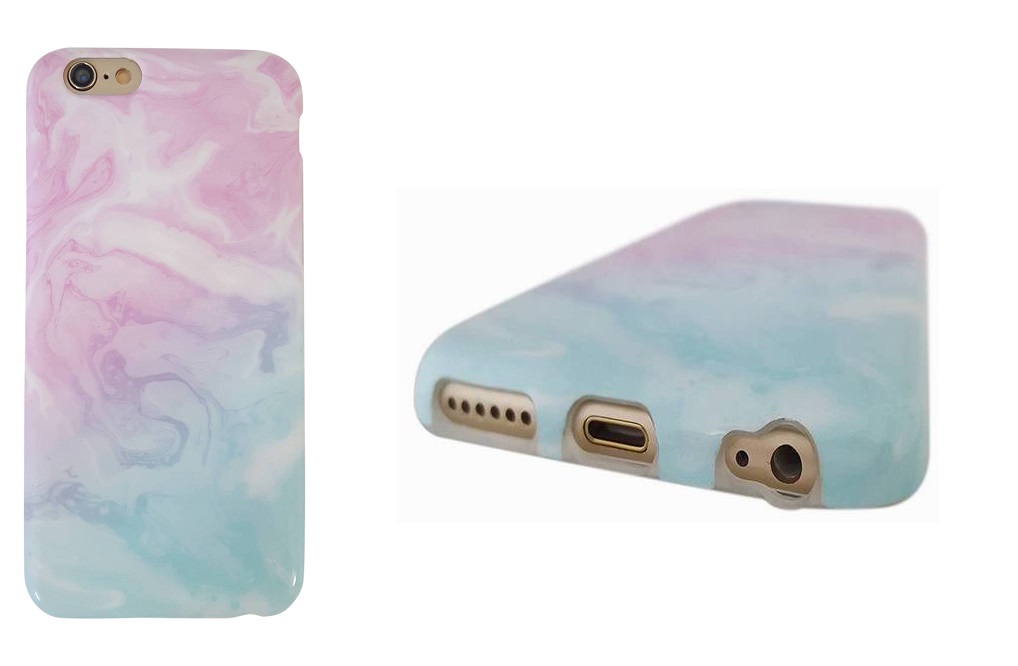 Stylish Hippos Cotton Candy Marble iPhone 6 Cases