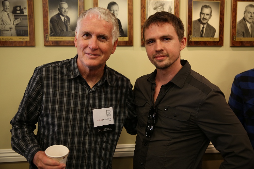 Nikolay Velikanov With Cinematographer Robert D. Yeoman